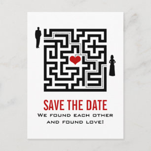 Liebe Save the Date Postkarte