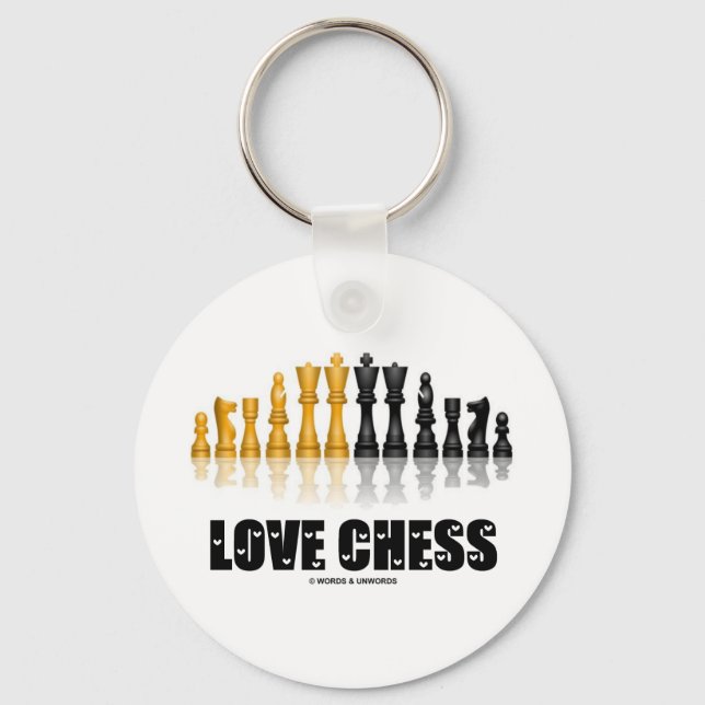 Liebe Schach Schlüsselanhänger (Vorderseite)