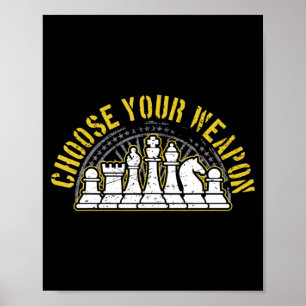 Liebe Schach Wählen Sie Ihr Waffengeschenk Idee Sc Poster