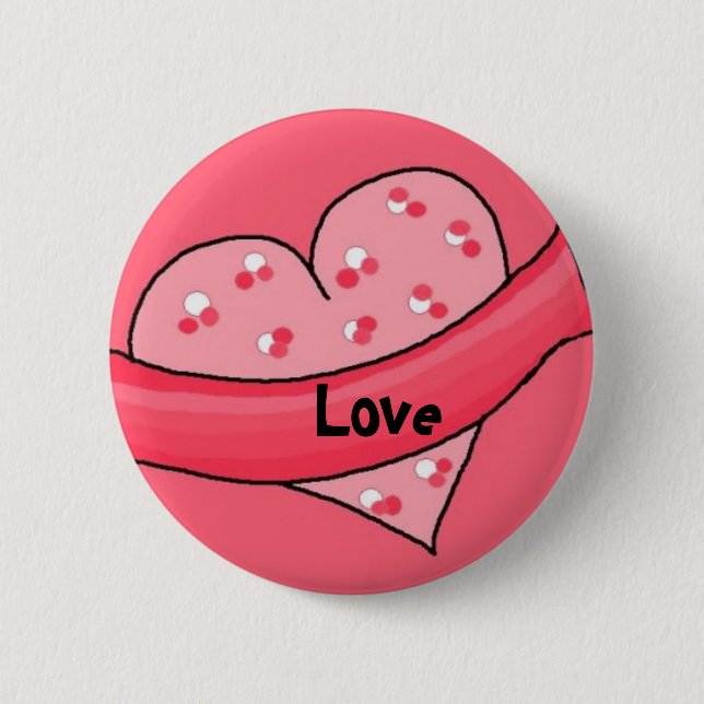 Liebe - Schaltfläche Button (Vorderseite)