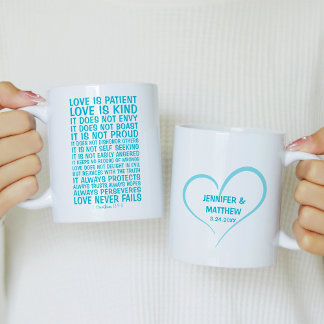 Liebe scheitert nie Personalisiert Kaffeetasse