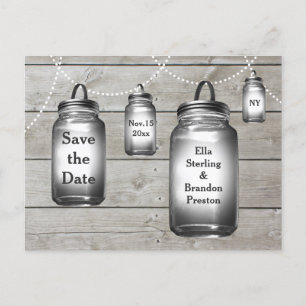 Liebe Scheunenhochzeiten Save the Date Ankündigungspostkarte