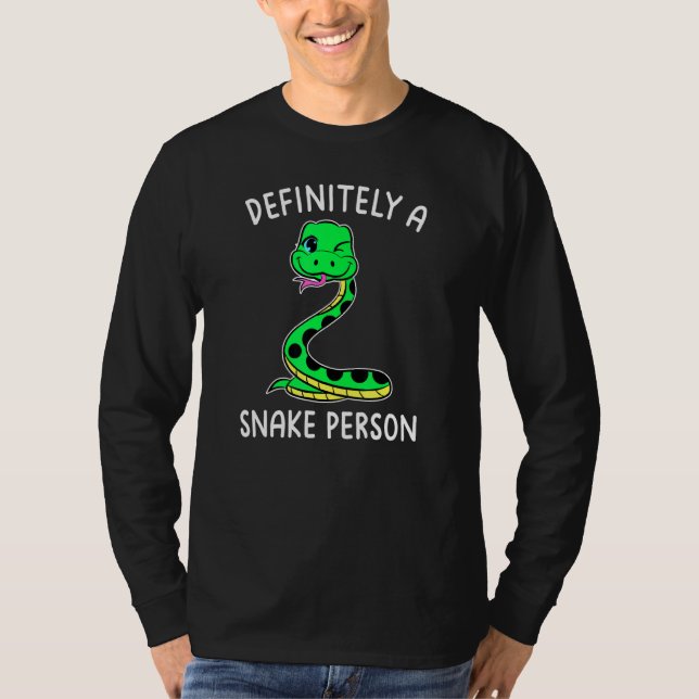 Liebe Schlangen Schlange Vater Definitiv eine Schl T-Shirt (Vorderseite)