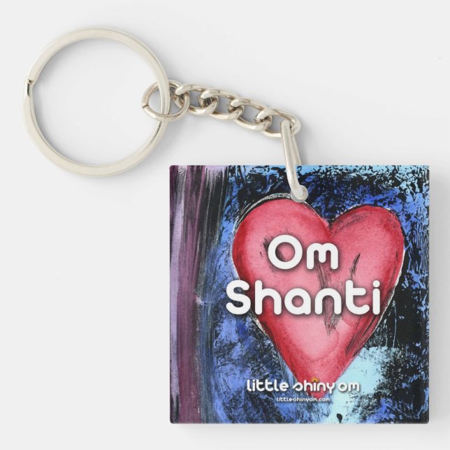 Liebe-Schlüsselanhänger OM Shanti Schlüsselanhänger (Vorderseite)