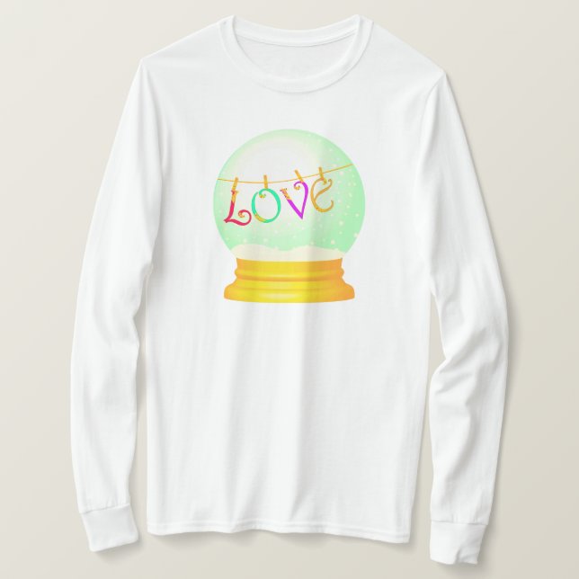 Liebe Schneedecke niedlich boho farbenfroh T-Shirt (Design vorne)