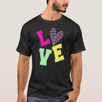 Liebe Schneeschuhwandern Schneeschuhwandern T-Shirt