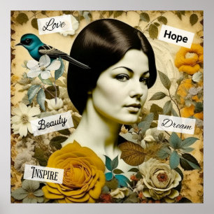 Liebe, Schönheit, Inspirieren, Traum und Hoffnung  Poster