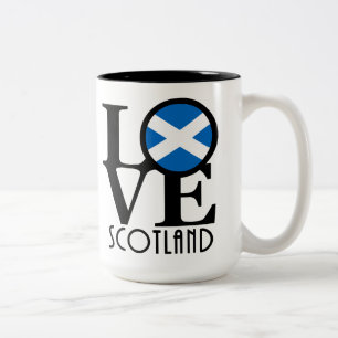 LIEBE Schottland 15oz Zweifarbige Tasse