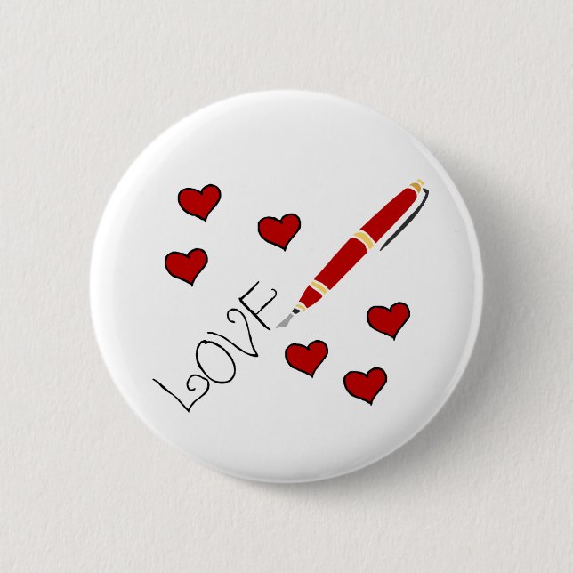 Liebe (Schreiben) Button (Vorderseite)