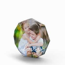 LIEBE Schreiben Moderner Foto Block