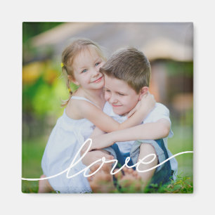 LIEBE Schreiben Personalisierten Foto Magnet