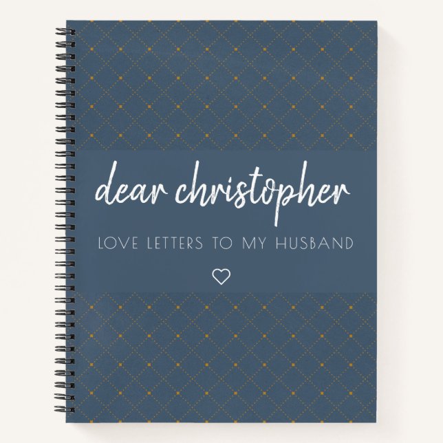 Liebe schreibt an mein Handband Keepake Journal Notizbuch (Vorderseite)