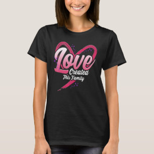 Liebe schuf diese Familie Adoption Eltern Familie T-Shirt