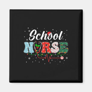 Liebe Schulkrankenschwester Leben Schneemann Weihn Magnet