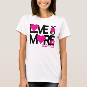 Liebe Schwarz und Rosa Mehr T-Shirt