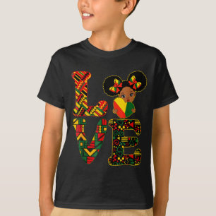 Liebe schwarzer Geschichtsmonat starke afrikanisch T-Shirt