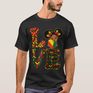 Liebe schwarzer Geschichtsmonat starke afrikanisch T-Shirt