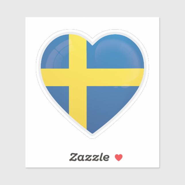 Liebe Schweden Aufkleber (Blatt)