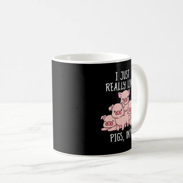 Liebe Schweinegeschenk Frauen Schweinegeschenke Ni Kaffeetasse (VorderseiteRechts)