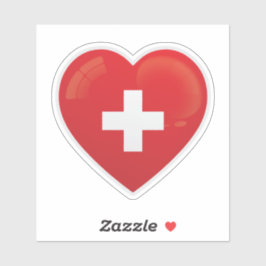 Liebe Schweiz Icon Sticker