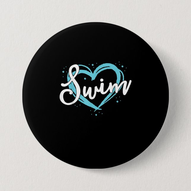 Liebe Schwimmen Schwimmerteam Herzlich Willkommen  Button (Vorderseite)