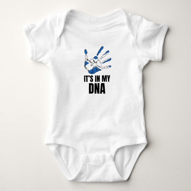 Liebe Scotland Prix in meiner DNA schottischen Fam Baby Strampler (Vorderseite)