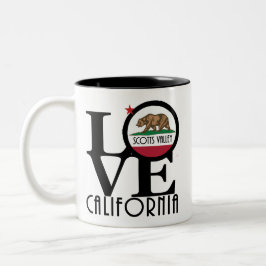 LIEBE Scotts Valley California 11oz Zweifarbige Tasse