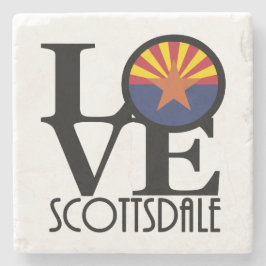 LIEBE Scottsdale Arizona Steinuntersetzer