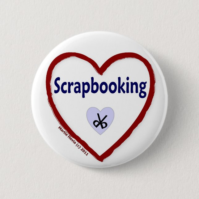 Liebe Scrapbooking Button (Vorderseite)