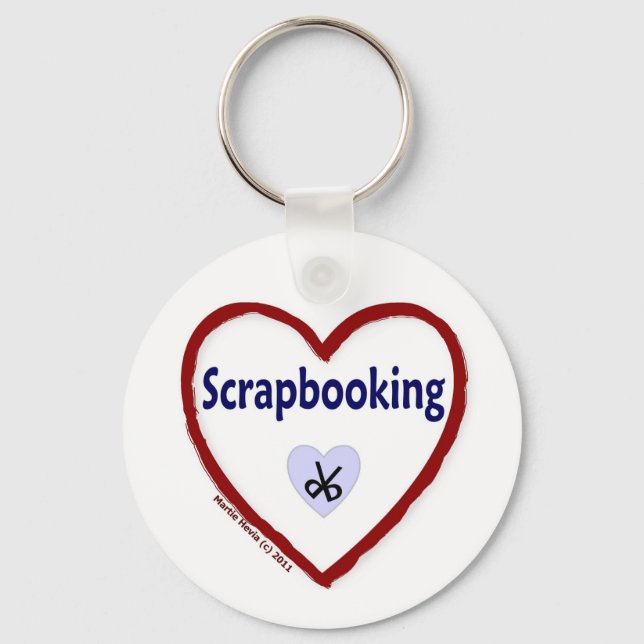 Liebe Scrapbooking Schlüsselanhänger (Vorderseite)