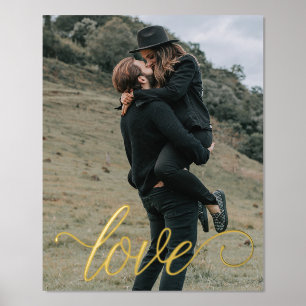 Liebe Script Couple Foliendrucke