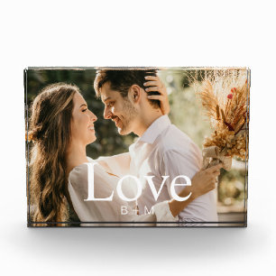 Liebe Script Paare Personalisiert zu groß Fotoblock