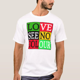 Liebe sehen keine Farbe -- T - Shirt