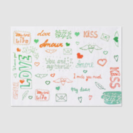 Liebe Seidenpapier