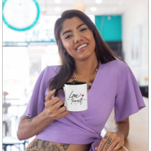 Liebe selbst Kaffee Tasse