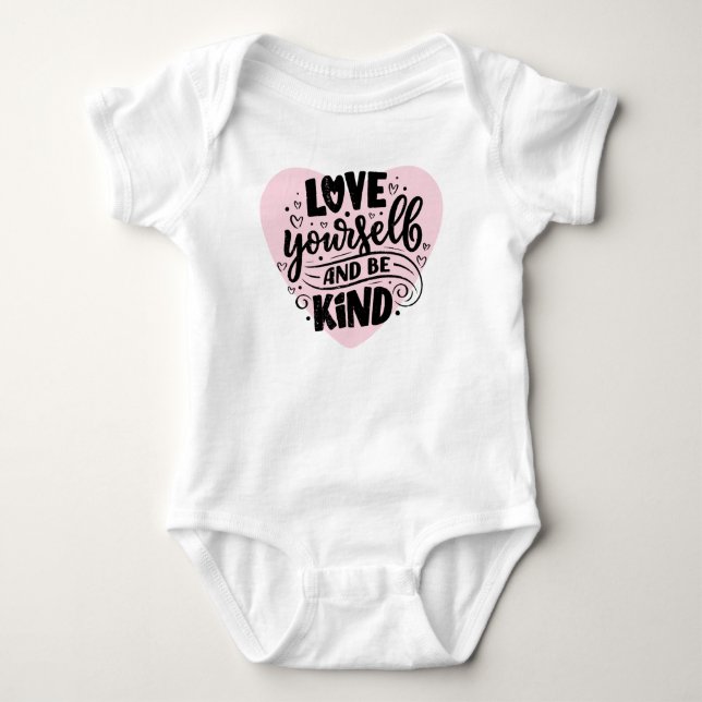 Liebe selbst und sei nett baby strampler (Vorderseite)