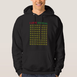 Liebe Senegal Fußball Balls Kinder Kleinkind Seneg Hoodie