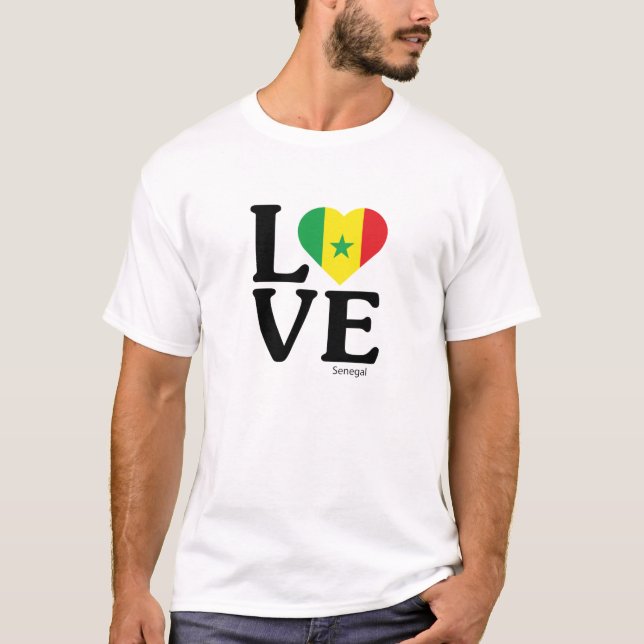 Liebe Senegal T-Shirt (Vorderseite)