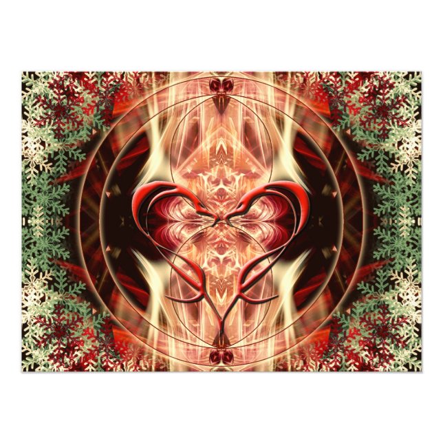 Liebe Serpent Fraktal Art Foto (Vorne)