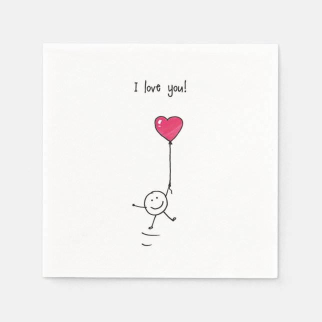 Liebe Serviette (Vorderseite)