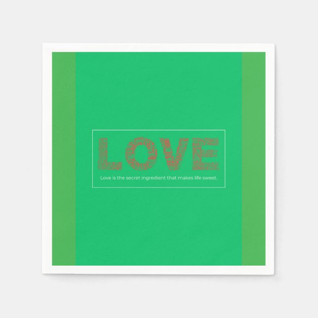 Liebe Serviette (Vorderseite)