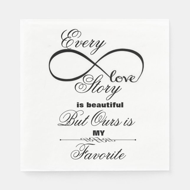Liebe Serviette (Vorderseite)