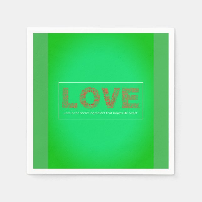 Liebe Serviette (Vorderseite)