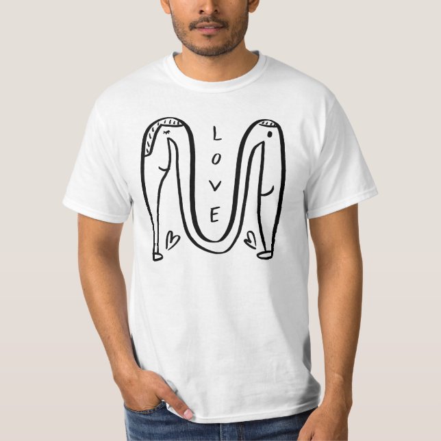 Liebe setzt Zeit eine Million Aktions-mal Liebe-in T-Shirt (Vorderseite)