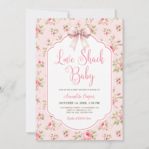 Liebe Shack Baby Girl Babydusche Einladung