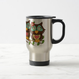 Liebe Shack Owls Travel Mug Reisebecher