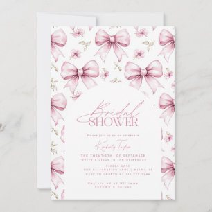 Liebe Shack Pink Bow Coquette Brautparty Einladung