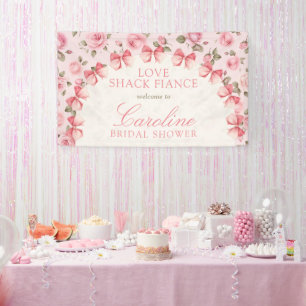 Liebe Shack Verlobte Floral Brautparty Willkommen Banner