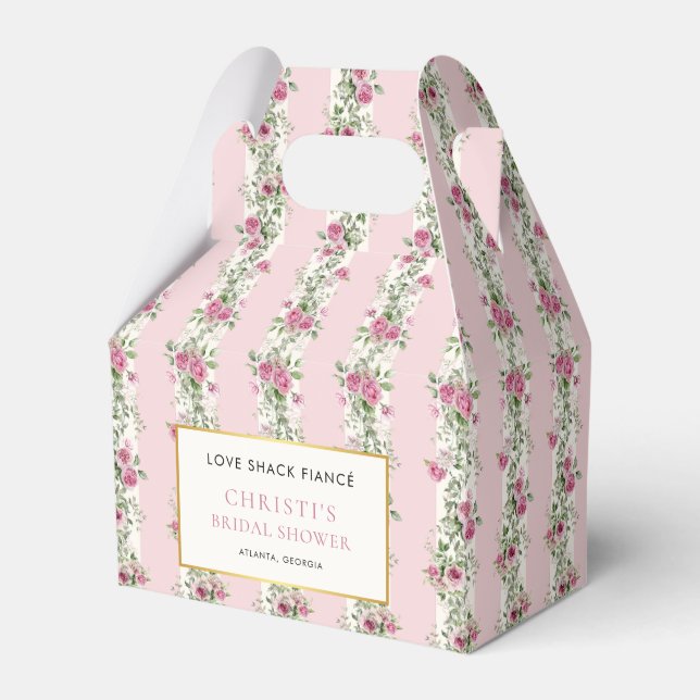 Liebe Shack Verlobte Floral Garden Brautparty Geschenkschachtel (Vorderseite)