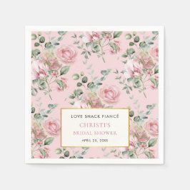 Liebe Shack Verlobte Garden Party Brautparty Serviette